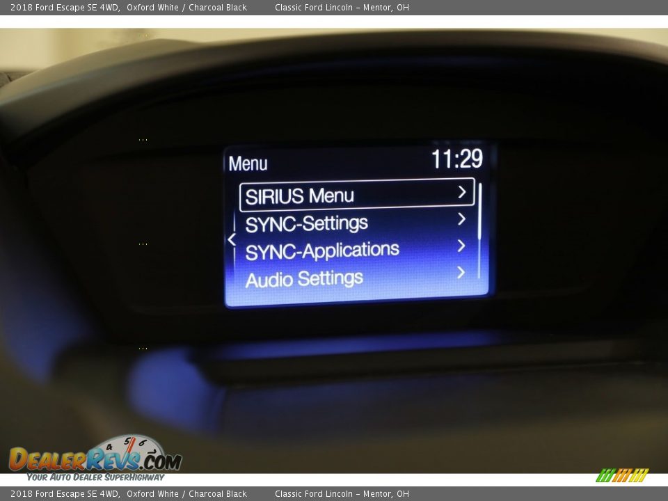 2018 Ford Escape SE 4WD Oxford White / Charcoal Black Photo #14