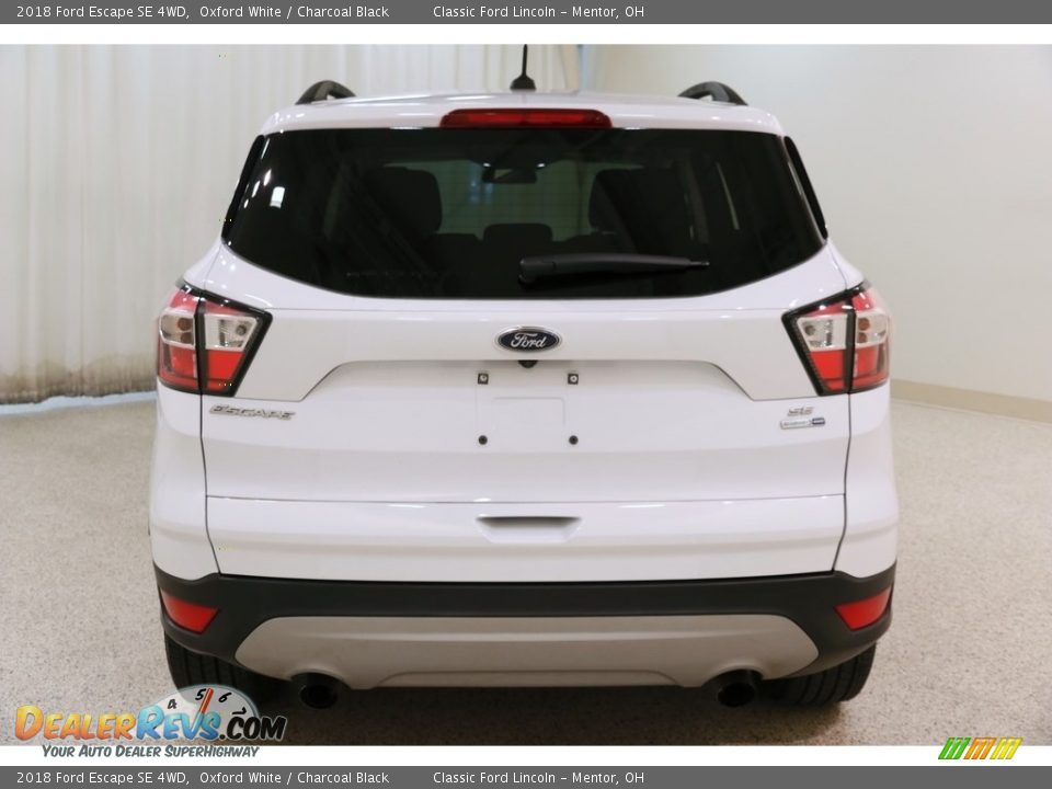 2018 Ford Escape SE 4WD Oxford White / Charcoal Black Photo #20