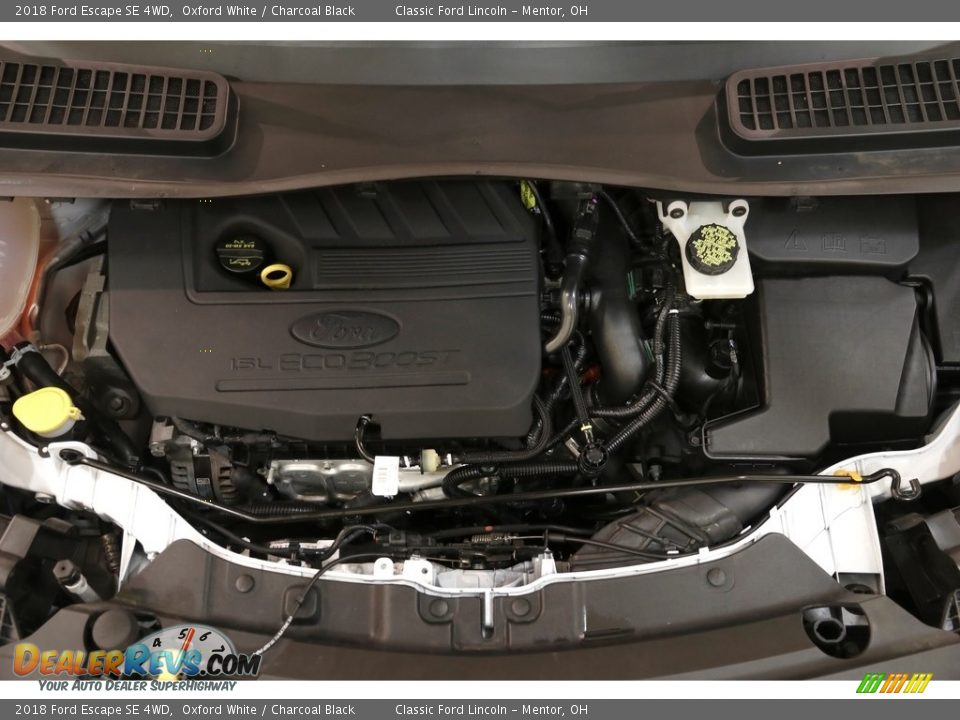 2018 Ford Escape SE 4WD Oxford White / Charcoal Black Photo #21
