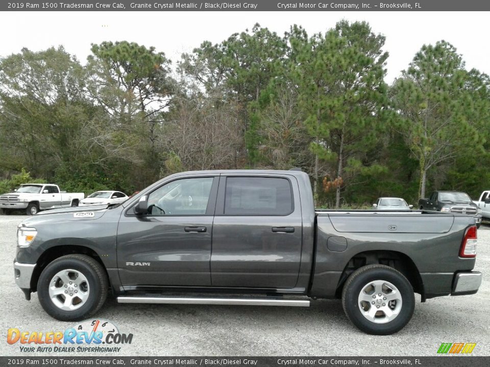 2019 Ram 1500 Tradesman Crew Cab Granite Crystal Metallic / Black/Diesel Gray Photo #2