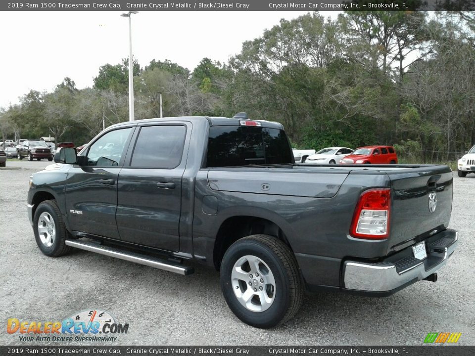 2019 Ram 1500 Tradesman Crew Cab Granite Crystal Metallic / Black/Diesel Gray Photo #3