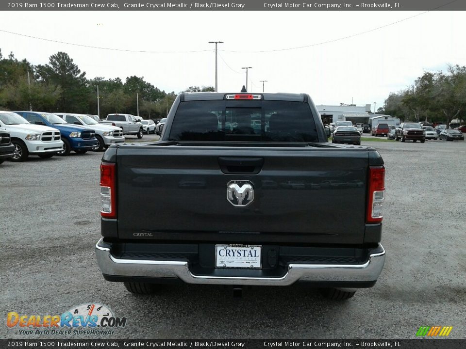 2019 Ram 1500 Tradesman Crew Cab Granite Crystal Metallic / Black/Diesel Gray Photo #4