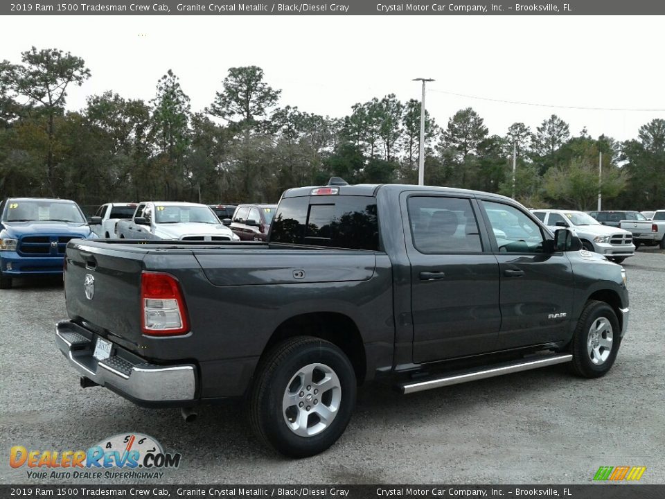 2019 Ram 1500 Tradesman Crew Cab Granite Crystal Metallic / Black/Diesel Gray Photo #5