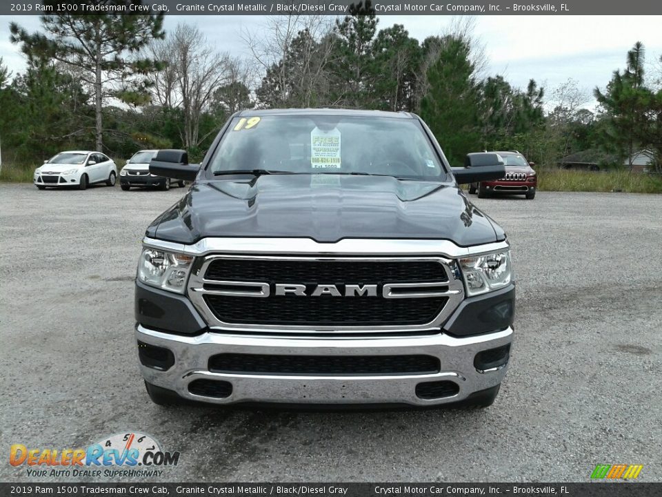 2019 Ram 1500 Tradesman Crew Cab Granite Crystal Metallic / Black/Diesel Gray Photo #8