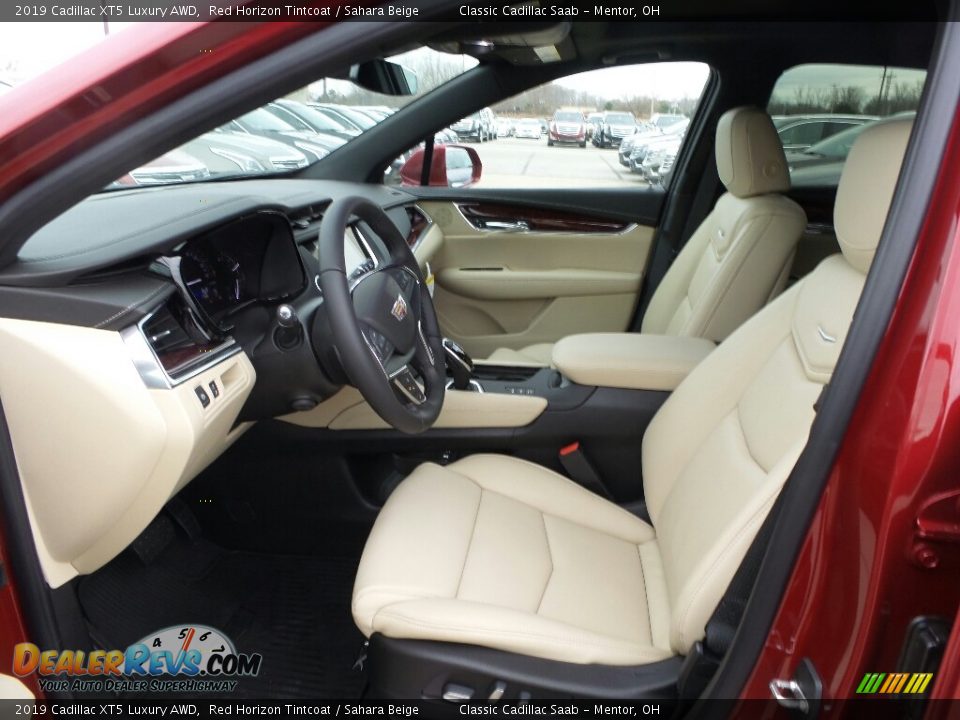 2019 Cadillac XT5 Luxury AWD Red Horizon Tintcoat / Sahara Beige Photo #3