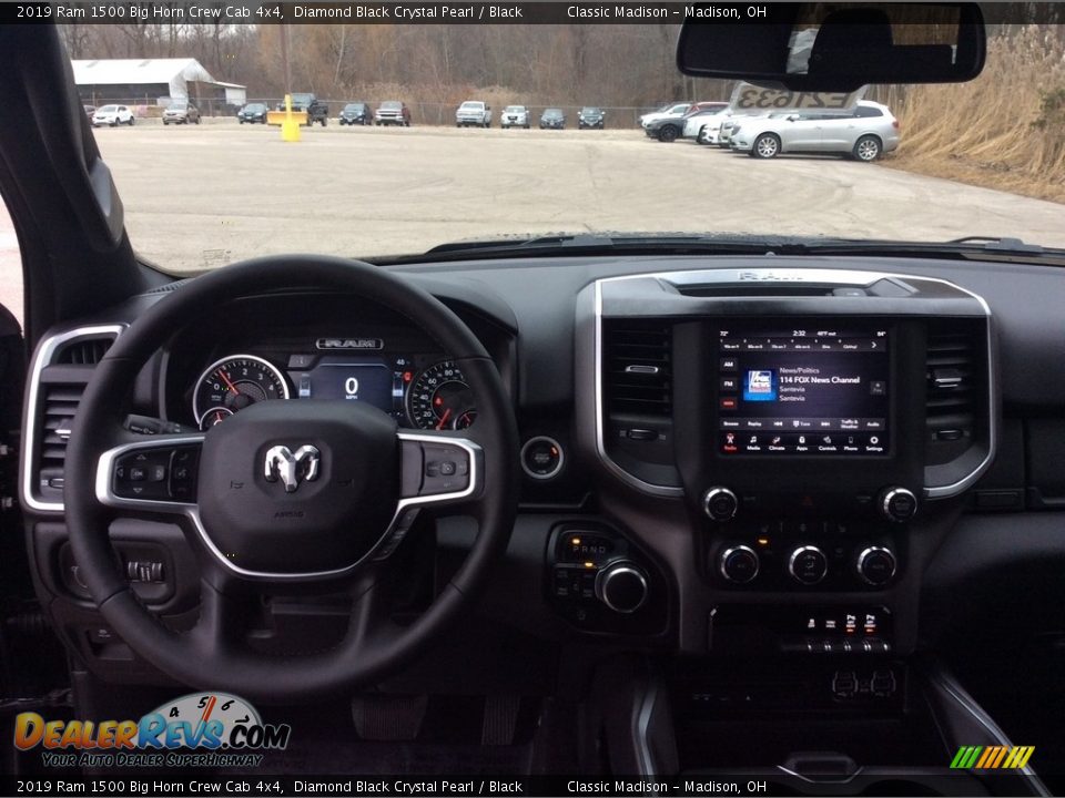 2019 Ram 1500 Big Horn Crew Cab 4x4 Diamond Black Crystal Pearl / Black Photo #12