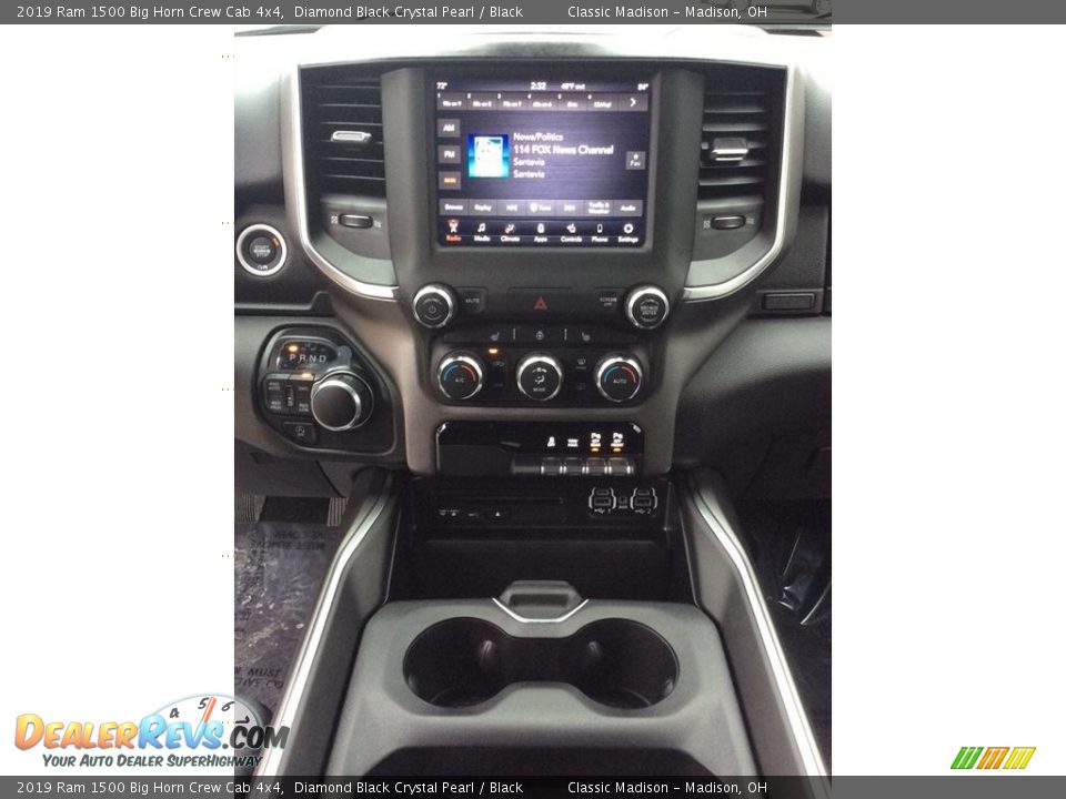 2019 Ram 1500 Big Horn Crew Cab 4x4 Diamond Black Crystal Pearl / Black Photo #13