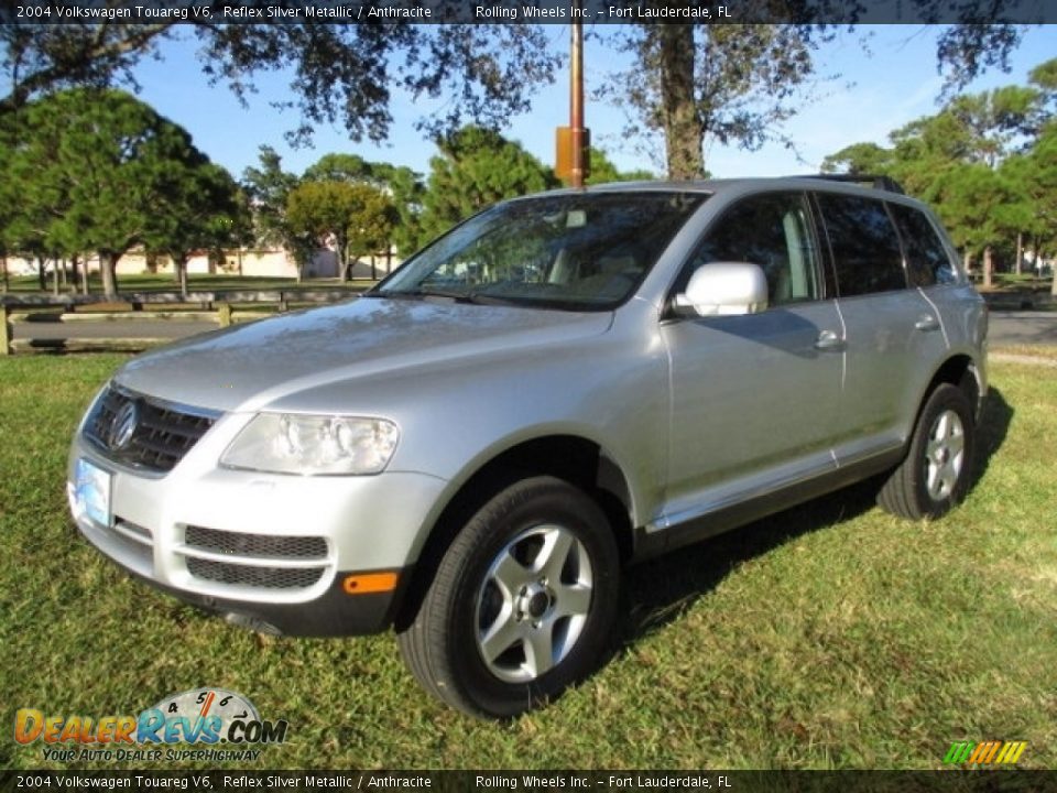 2004 Volkswagen Touareg V6 Reflex Silver Metallic / Anthracite Photo #1