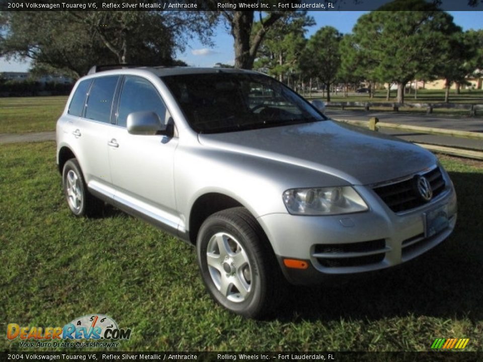 2004 Volkswagen Touareg V6 Reflex Silver Metallic / Anthracite Photo #13