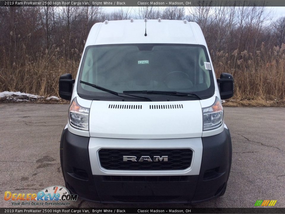 2019 Ram ProMaster 2500 High Roof Cargo Van Bright White / Black Photo #2