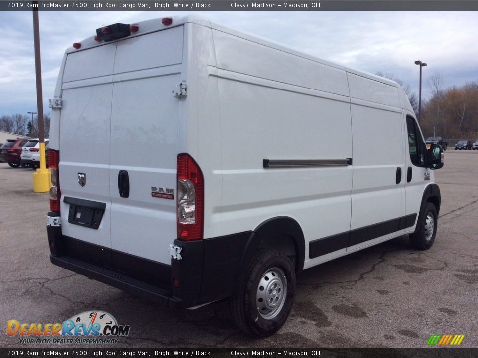 2019 Ram ProMaster 2500 High Roof Cargo Van Bright White / Black Photo #7