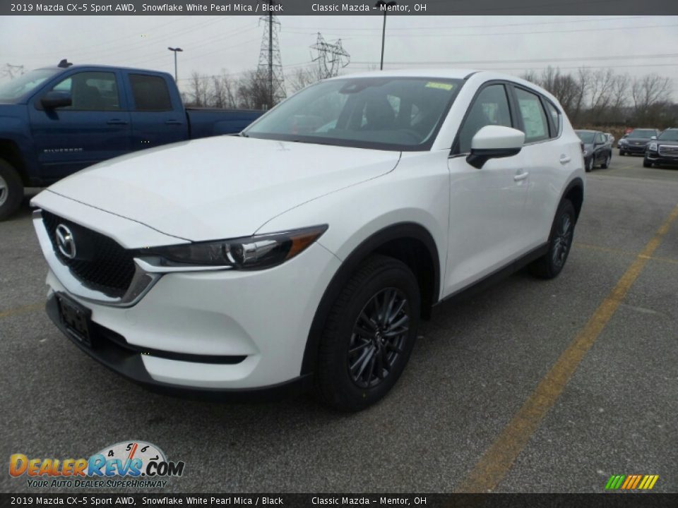 2019 Mazda CX-5 Sport AWD Snowflake White Pearl Mica / Black Photo #1