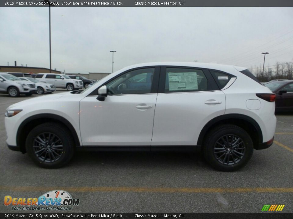2019 Mazda CX-5 Sport AWD Snowflake White Pearl Mica / Black Photo #2