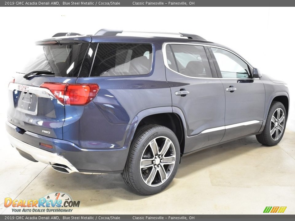 2019 GMC Acadia Denali AWD Blue Steel Metallic / Cocoa/Shale Photo #2
