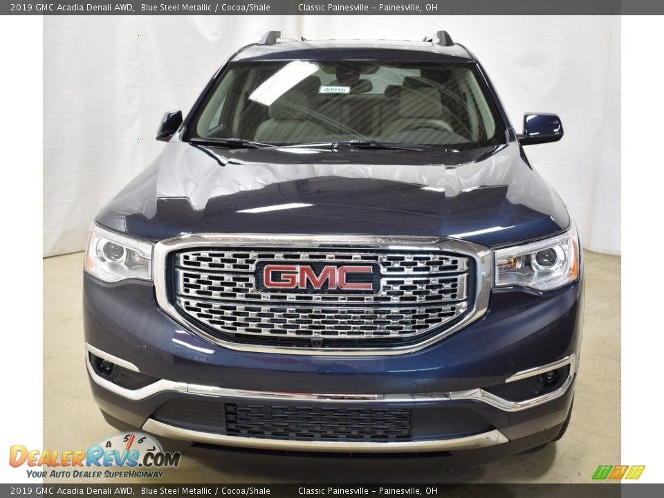 2019 GMC Acadia Denali AWD Blue Steel Metallic / Cocoa/Shale Photo #4