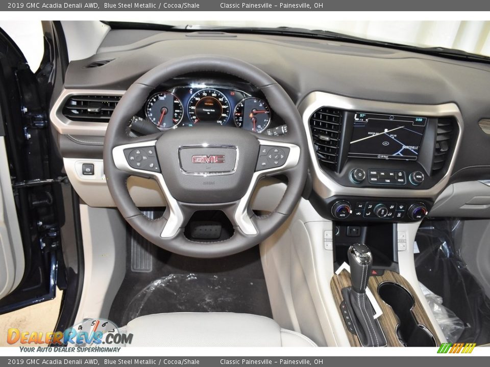 2019 GMC Acadia Denali AWD Blue Steel Metallic / Cocoa/Shale Photo #10