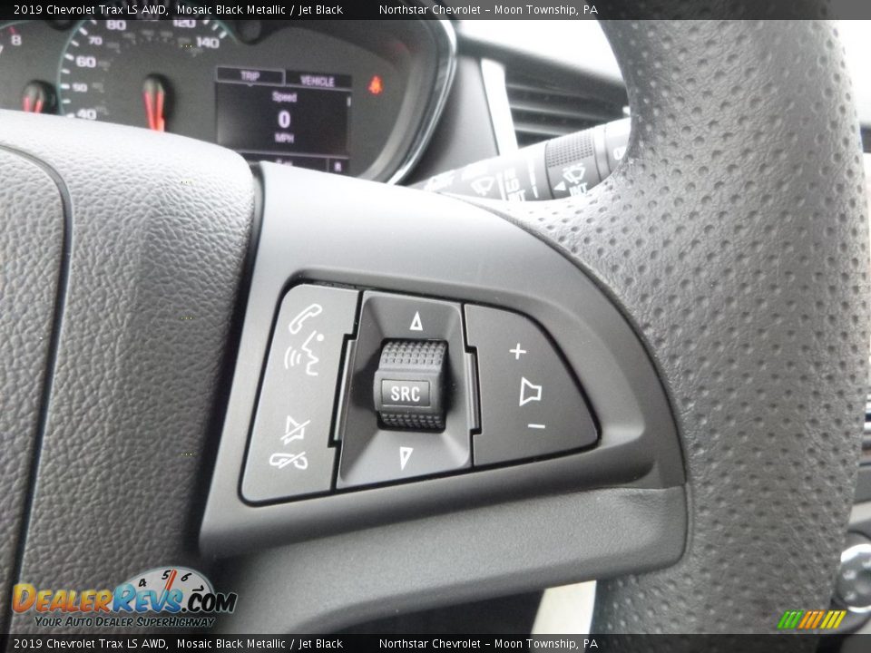 2019 Chevrolet Trax LS AWD Mosaic Black Metallic / Jet Black Photo #19