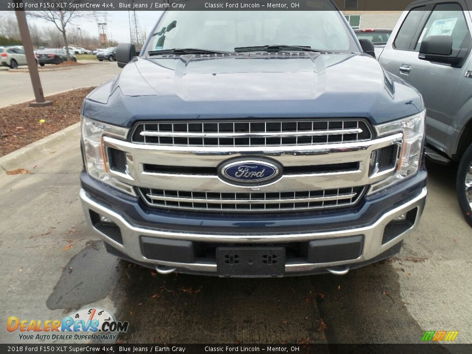 2018 Ford F150 XLT SuperCrew 4x4 Blue Jeans / Earth Gray Photo #2
