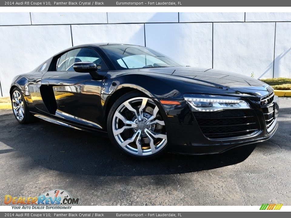 2014 Audi R8 Coupe V10 Panther Black Crystal / Black Photo #2