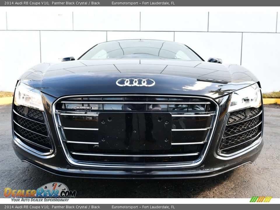 2014 Audi R8 Coupe V10 Panther Black Crystal / Black Photo #3