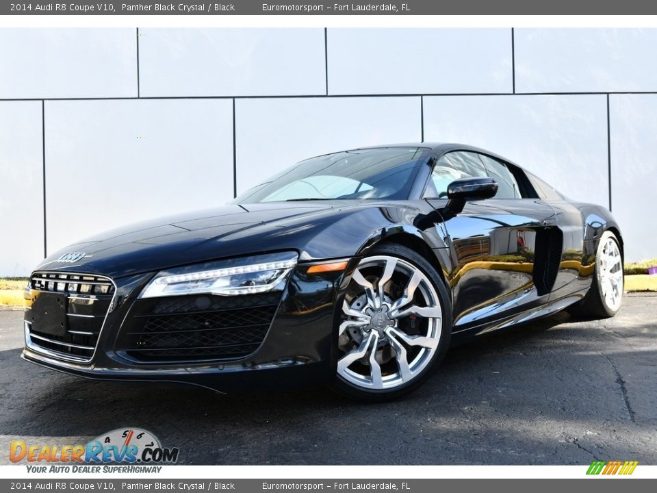 2014 Audi R8 Coupe V10 Panther Black Crystal / Black Photo #5