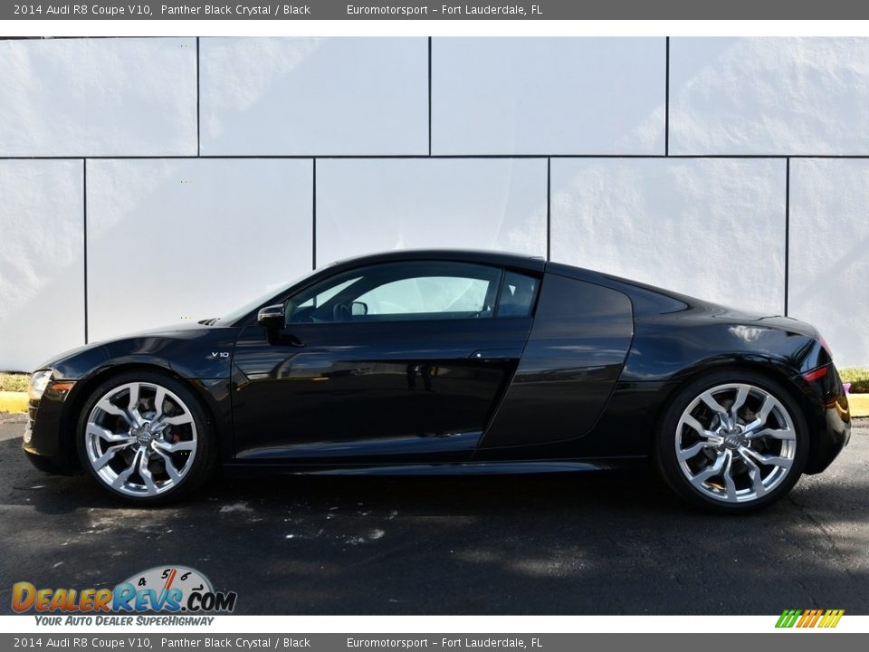 2014 Audi R8 Coupe V10 Panther Black Crystal / Black Photo #8