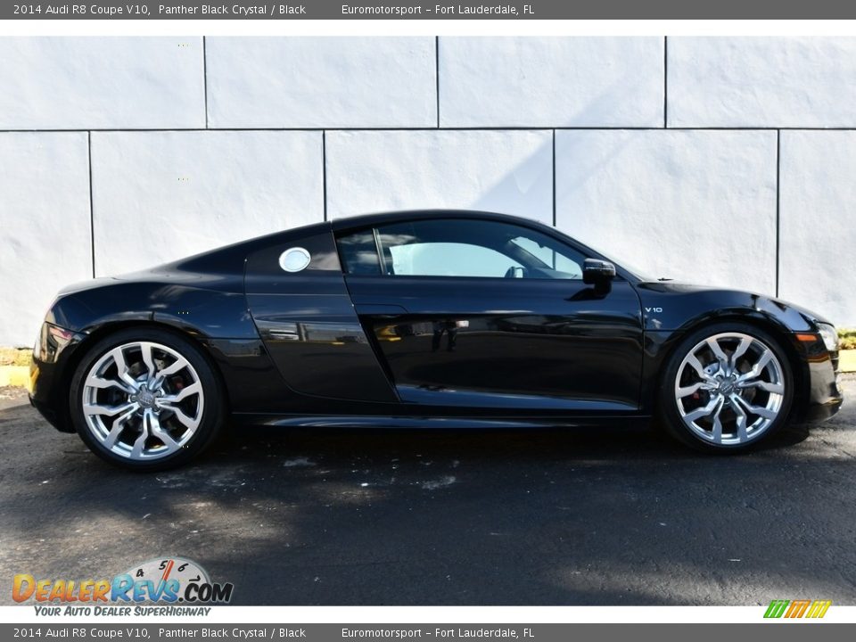 2014 Audi R8 Coupe V10 Panther Black Crystal / Black Photo #9