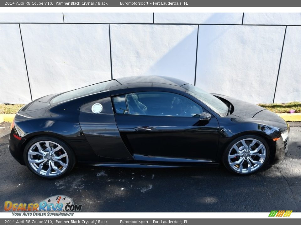 2014 Audi R8 Coupe V10 Panther Black Crystal / Black Photo #10