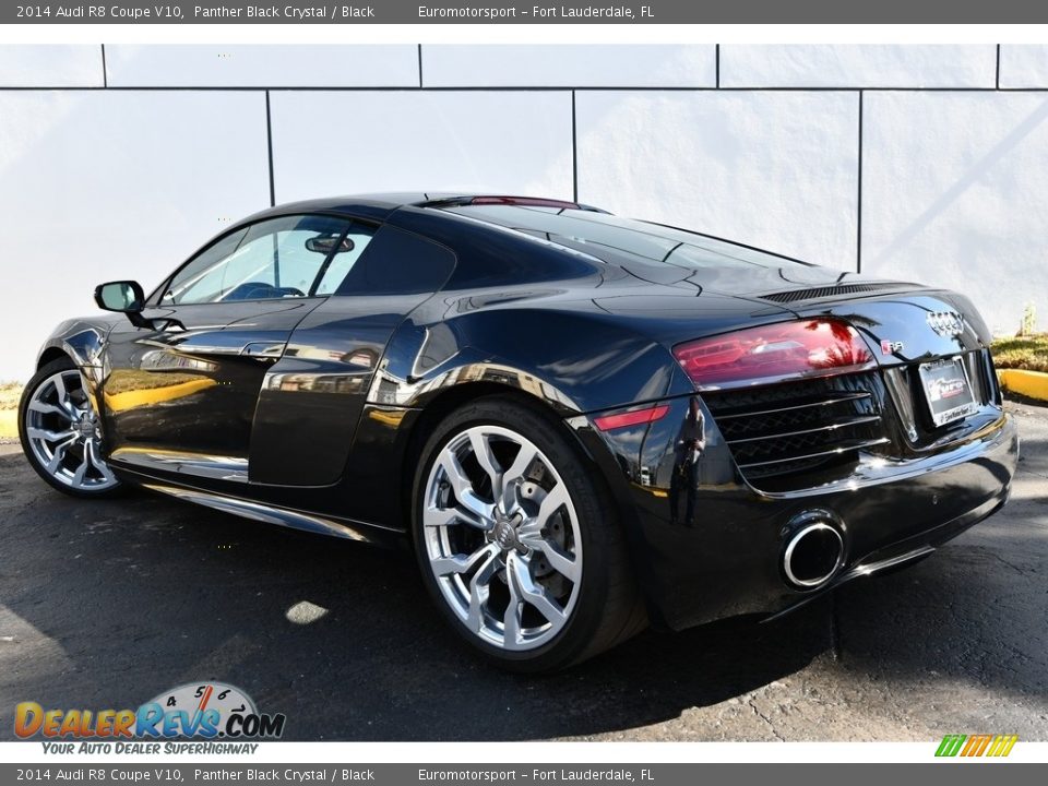 2014 Audi R8 Coupe V10 Panther Black Crystal / Black Photo #11