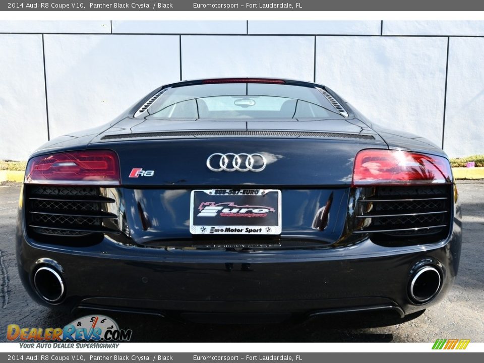 2014 Audi R8 Coupe V10 Panther Black Crystal / Black Photo #13