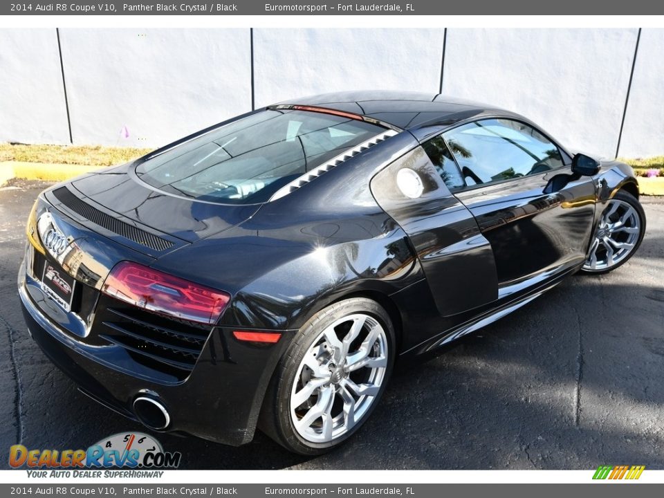 2014 Audi R8 Coupe V10 Panther Black Crystal / Black Photo #15