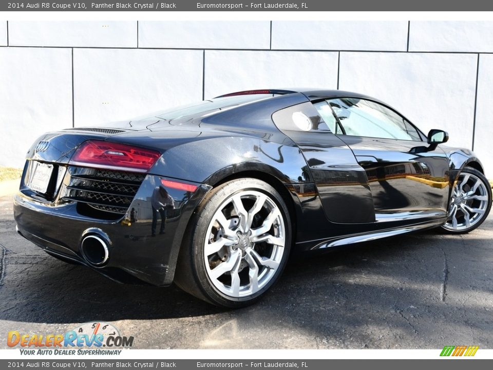 2014 Audi R8 Coupe V10 Panther Black Crystal / Black Photo #16