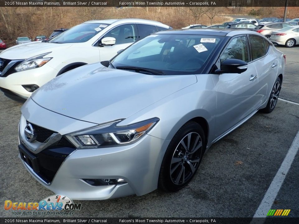 2016 Nissan Maxima Platinum Brilliant Silver / Charcoal Photo #1