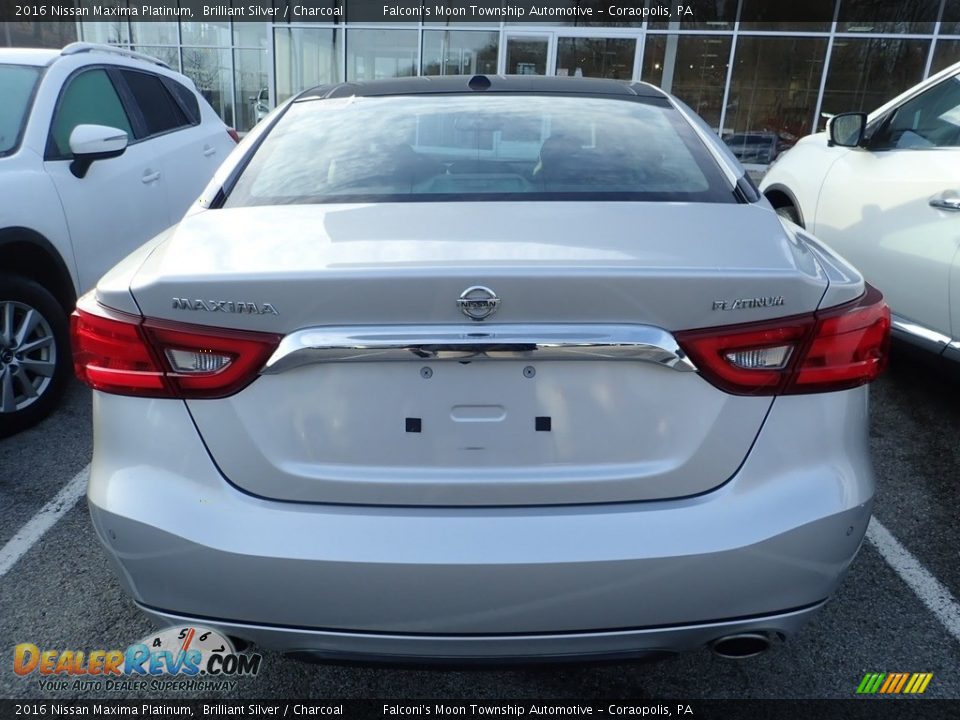 2016 Nissan Maxima Platinum Brilliant Silver / Charcoal Photo #3