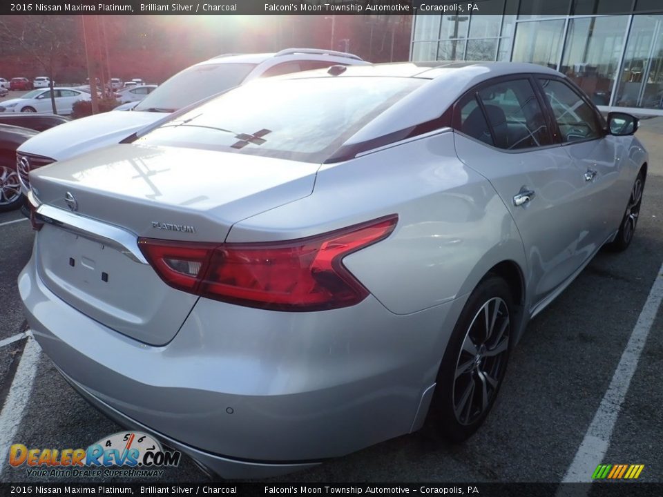 2016 Nissan Maxima Platinum Brilliant Silver / Charcoal Photo #4