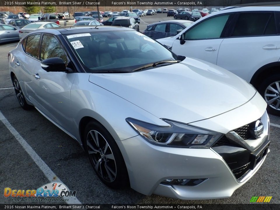 2016 Nissan Maxima Platinum Brilliant Silver / Charcoal Photo #5