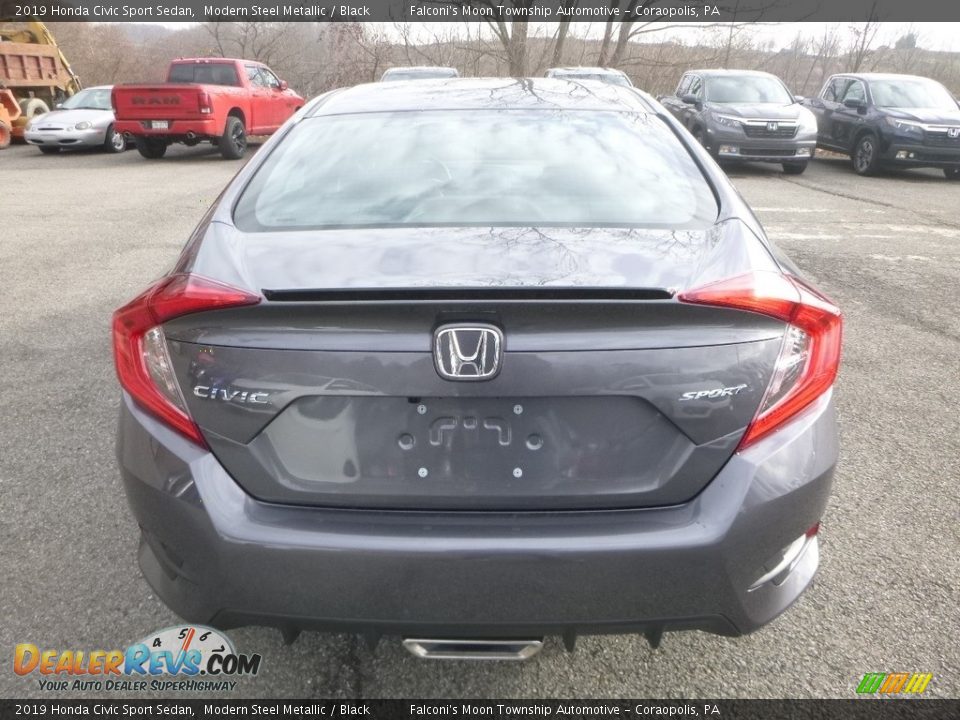 2019 Honda Civic Sport Sedan Modern Steel Metallic / Black Photo #3
