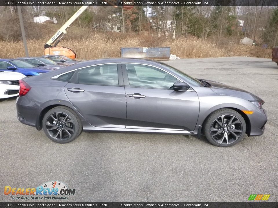 2019 Honda Civic Sport Sedan Modern Steel Metallic / Black Photo #5
