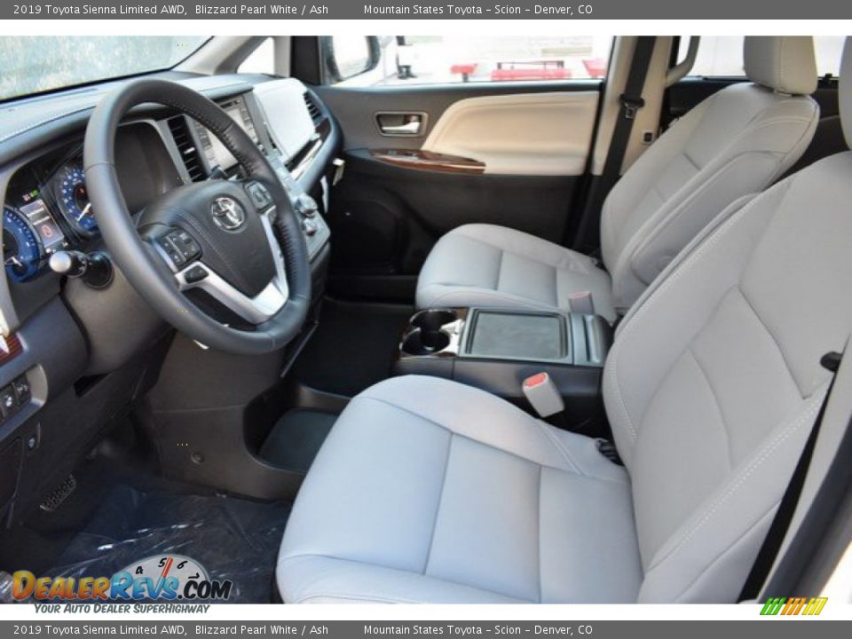 2019 Toyota Sienna Limited AWD Blizzard Pearl White / Ash Photo #6