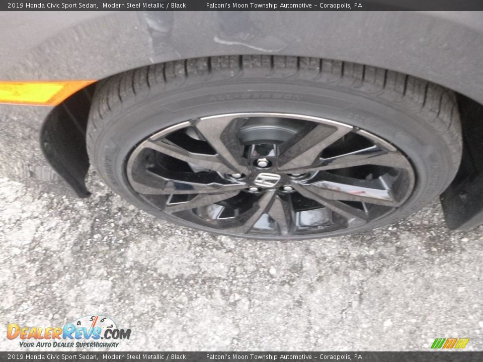 2019 Honda Civic Sport Sedan Modern Steel Metallic / Black Photo #8