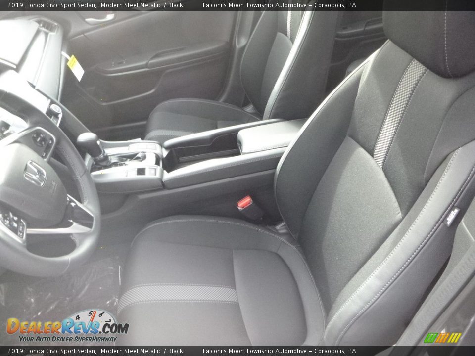 2019 Honda Civic Sport Sedan Modern Steel Metallic / Black Photo #9