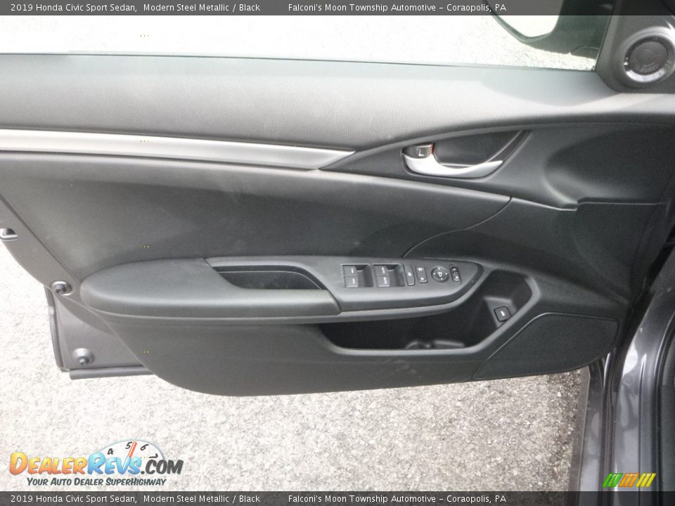 2019 Honda Civic Sport Sedan Modern Steel Metallic / Black Photo #12
