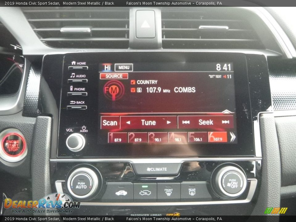 2019 Honda Civic Sport Sedan Modern Steel Metallic / Black Photo #14