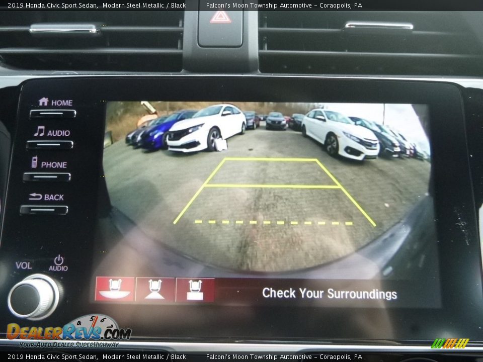 2019 Honda Civic Sport Sedan Modern Steel Metallic / Black Photo #15