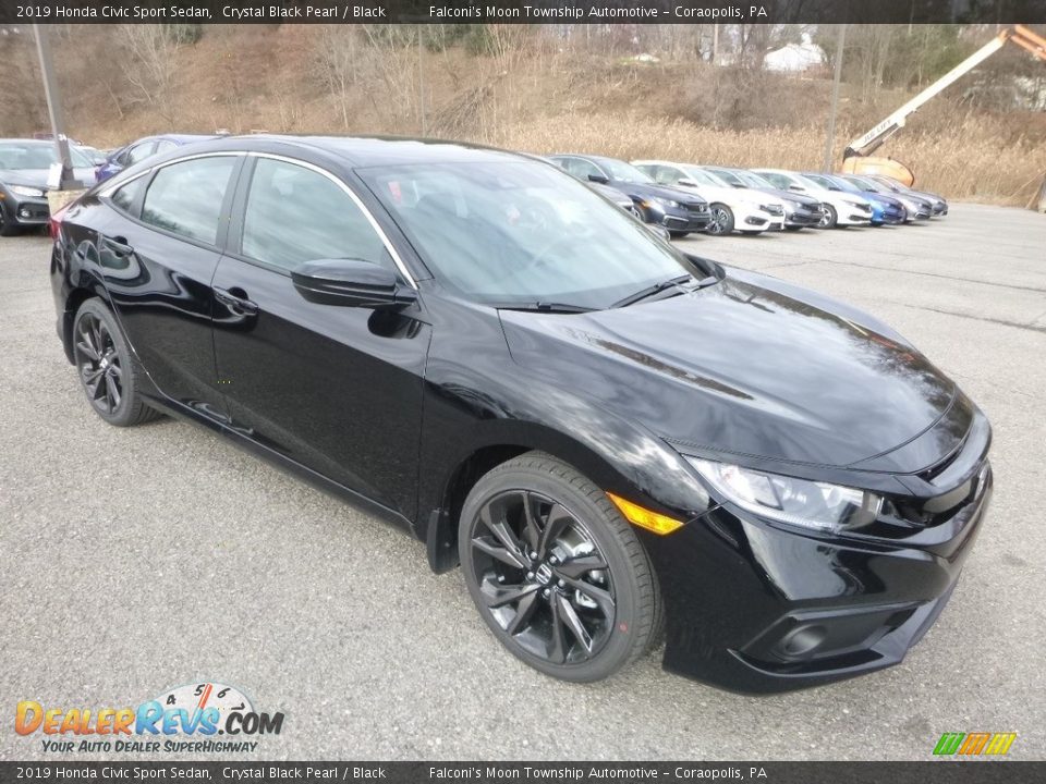 Front 3/4 View of 2019 Honda Civic Sport Sedan Photo #5