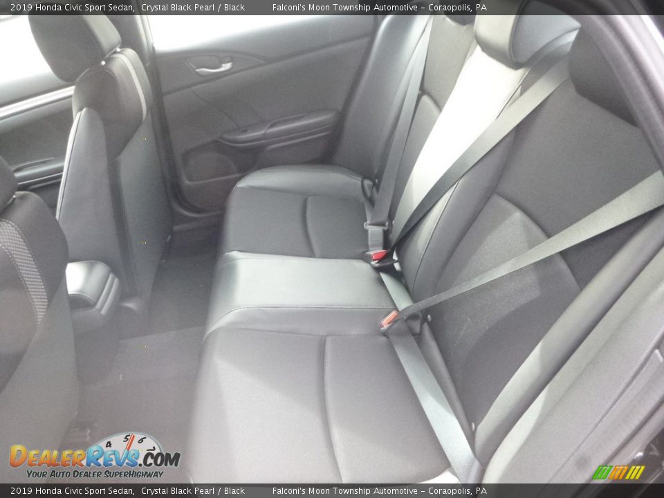 2019 Honda Civic Sport Sedan Crystal Black Pearl / Black Photo #9