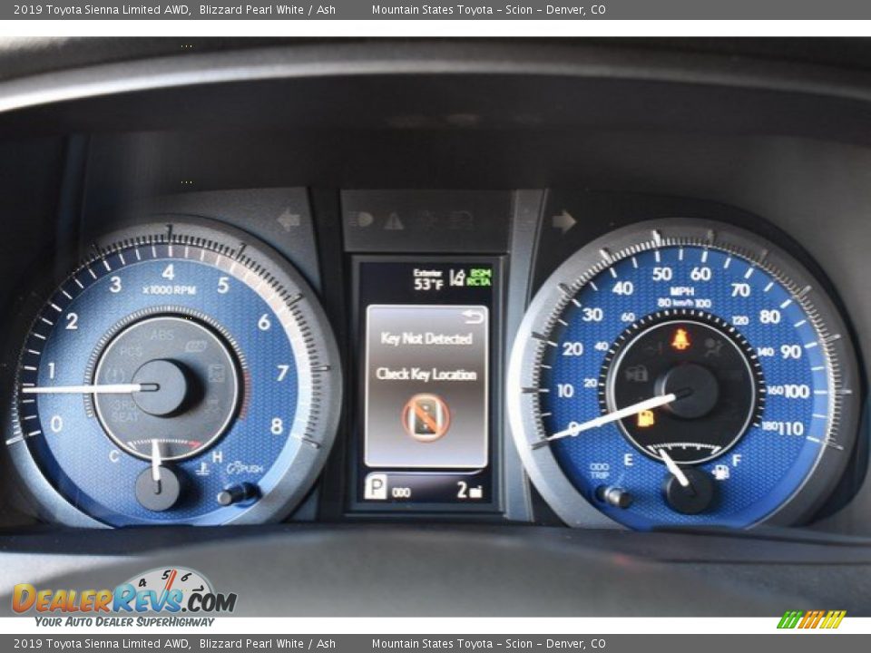 2019 Toyota Sienna Limited AWD Blizzard Pearl White / Ash Photo #33