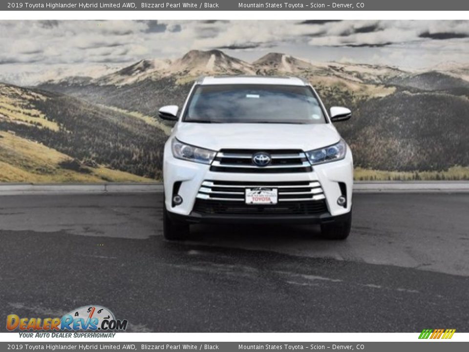 2019 Toyota Highlander Hybrid Limited AWD Blizzard Pearl White / Black Photo #2