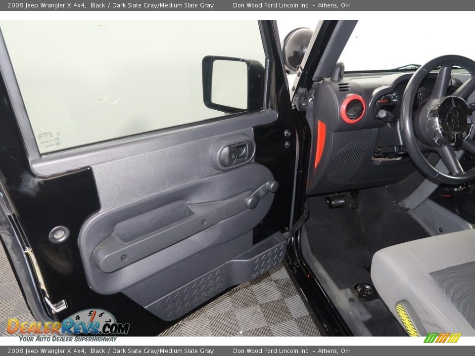 2008 Jeep Wrangler X 4x4 Black / Dark Slate Gray/Medium Slate Gray Photo #31