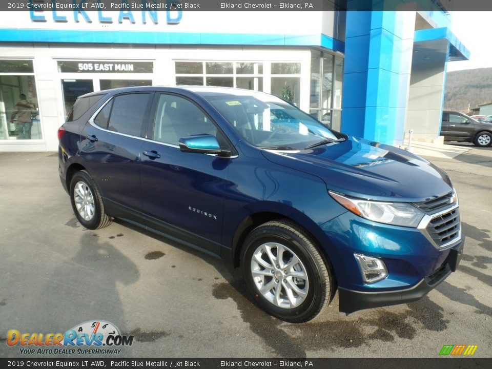 2019 Chevrolet Equinox LT AWD Pacific Blue Metallic / Jet Black Photo #3